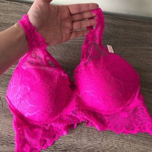 Victoria secret PINK lace push up bra Small NWT